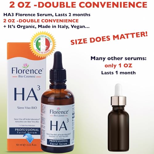 2.11 oz. Organic Hyaluronic Acid Face Serum. Anti-Aging Moisturizer for Hydrating Brightening - Image 2