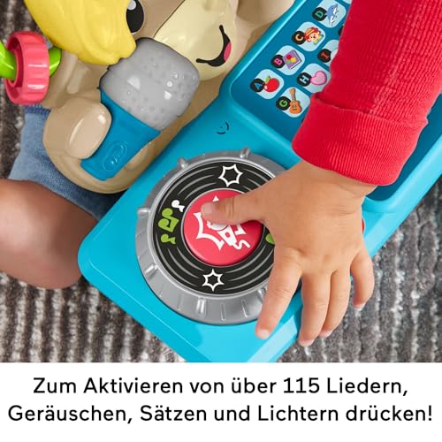 Fisher-Price Lernspielzeug für Babys und Kleinkinder, Beat Bande ABC DJ-Yak Taylor mit interaktiver Musik und Lichtern für Kinder ab 9… – Ansicht 4