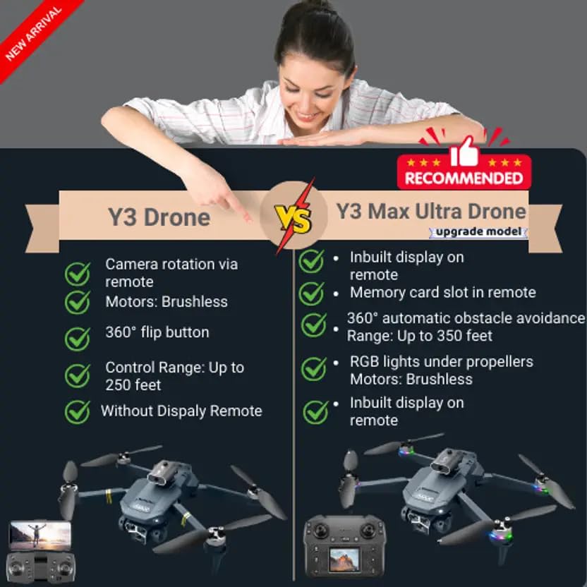 Image of M3 Ultra Drone with Gimbal Camera & Remote Screen | Easy-Control for Kids & First-Time Flyers | Stable Flight, One-Key Takeoff, Foldable Beginner Drone