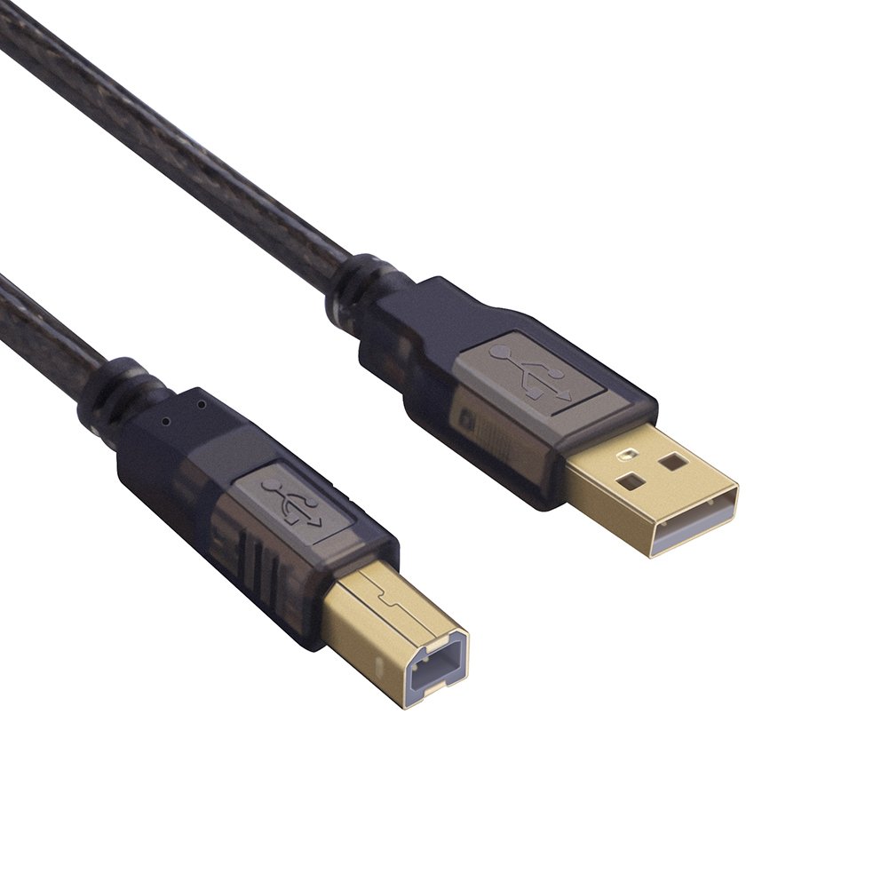Printer Cable ft, ShineKee Feet Hi-Speed USB 2.0 Type A Male to Type B Male Printer Scanner Cable 15 feet PR-SK-15