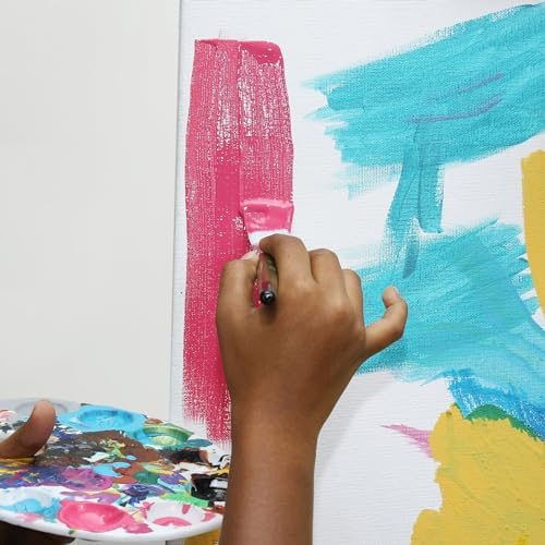 Little Birdie Pre Stretched Canvas with Wooden Frame for Painting 8x20 inch - 250gsm|100% Cotton Pre-Primed Canvas for Acrylic & Oil Colour Painting | Suitable for Artists, Students & Beginners 4