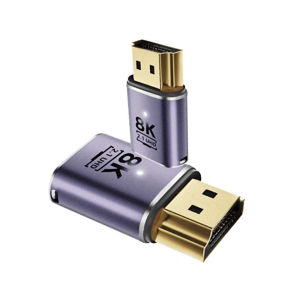 Kework 8K@60Hz HDMI 2.1 Extension Adapter 2 Pack, 3D 48Gbps Bidirectional Extender, Male to Female Connector Coupler for Xbox HDTV PS5/4 Switch,