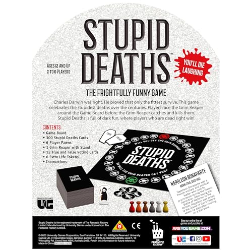 Stupid Deaths The Party Game para Adultos y Adolescentes miniatura 3