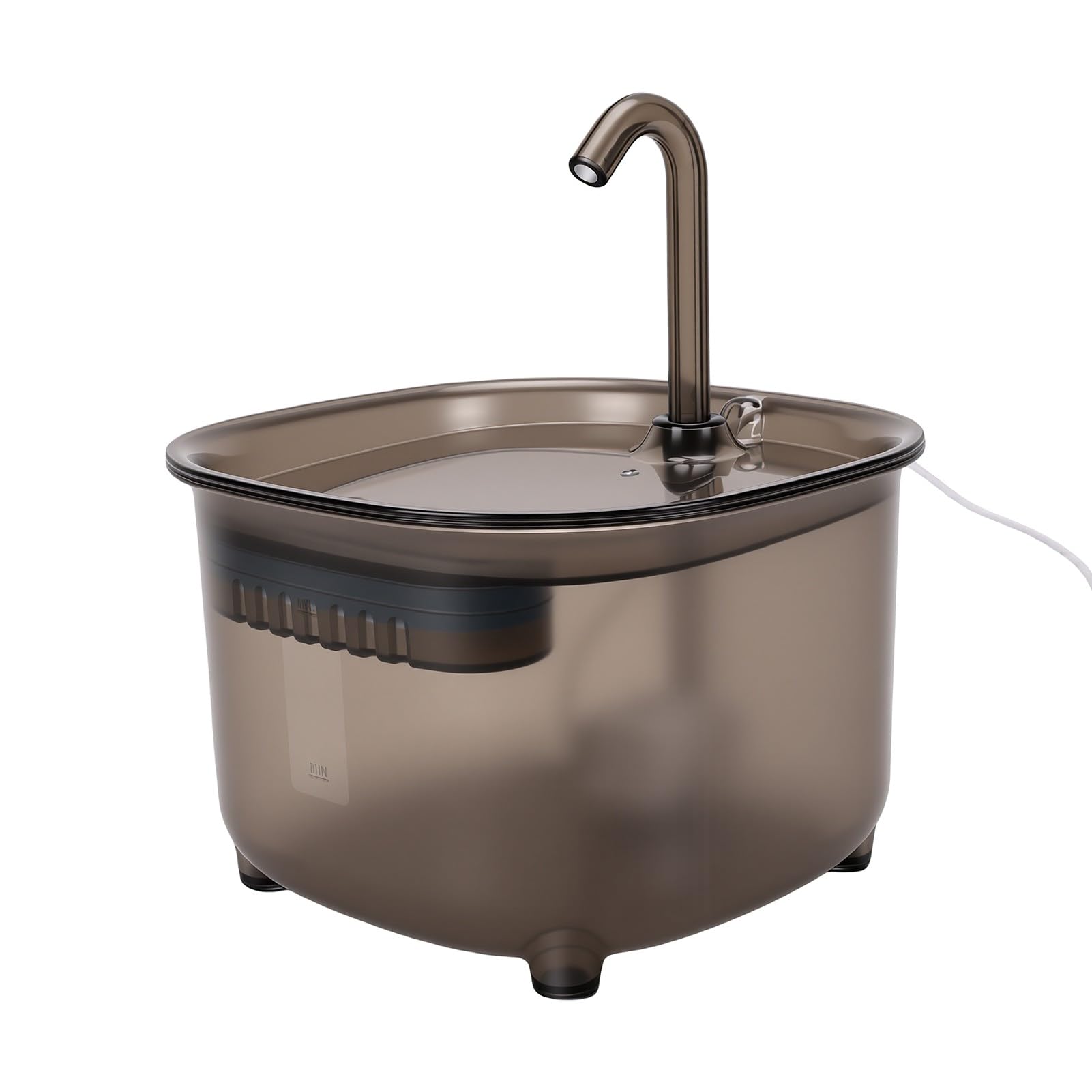 Fontanella per Animali con Pannello Solare 10W, Abbeveratoio Automatico per Gatti con Sensore Intelligente, capacità 2L per Interni Ed Esterni Cani Gatti