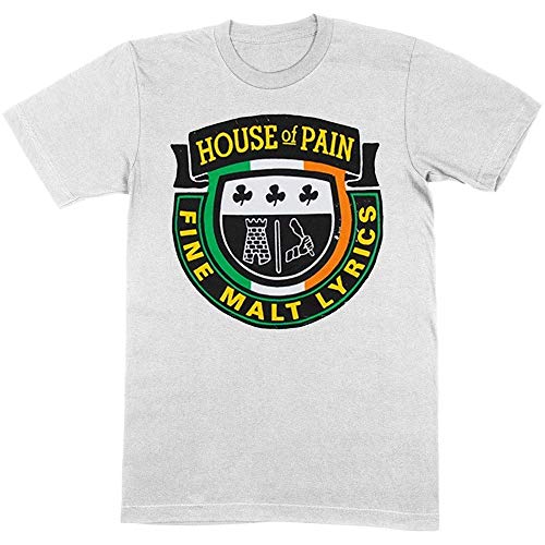 House of Pain Fine Malt Official Tee T-Shirt Mens Unisex (XX-Large) White