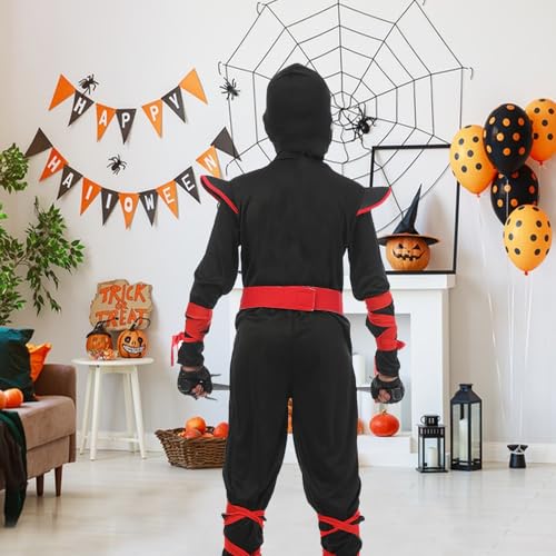 Disfraz completo para niños Ninja talla S 4/5 años miniatura 4
