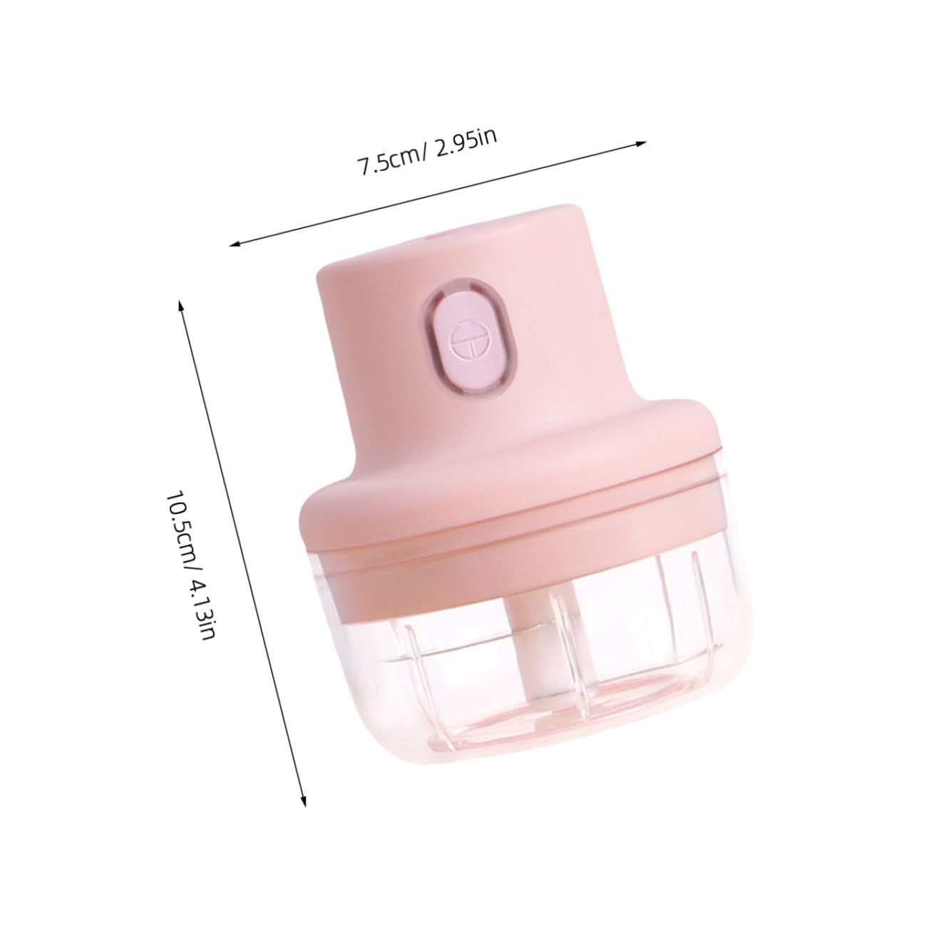 SOLUSTRE Tritatutto Elettrico da Cucina Multifunzione 1 Pezzo Capacità 250ml Motore ad Alta Potenza Utensile per Aglio e Verdure Rosa