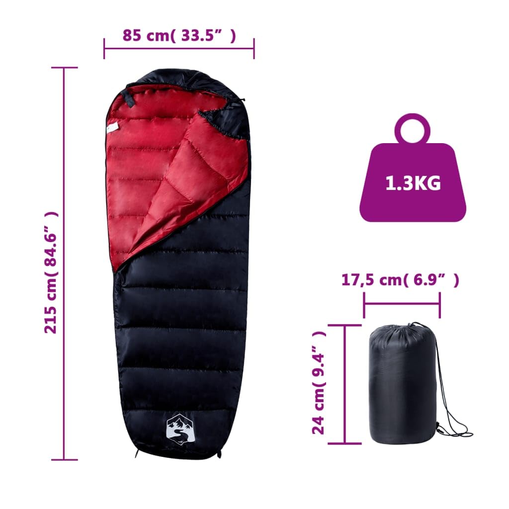 Ultralekki, wodoszczelny śpiwór typu mumia dla dorosłych, idealny na kemping, wędrówki i trekking wiosną, latem i jesienią, z oddychającym materiałem i kompaktowymi wymiarami po spakowaniu