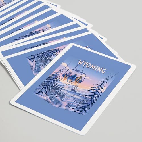 Lantern Press Wyoming, Baraja de Poker 52 Cartas miniatura 5