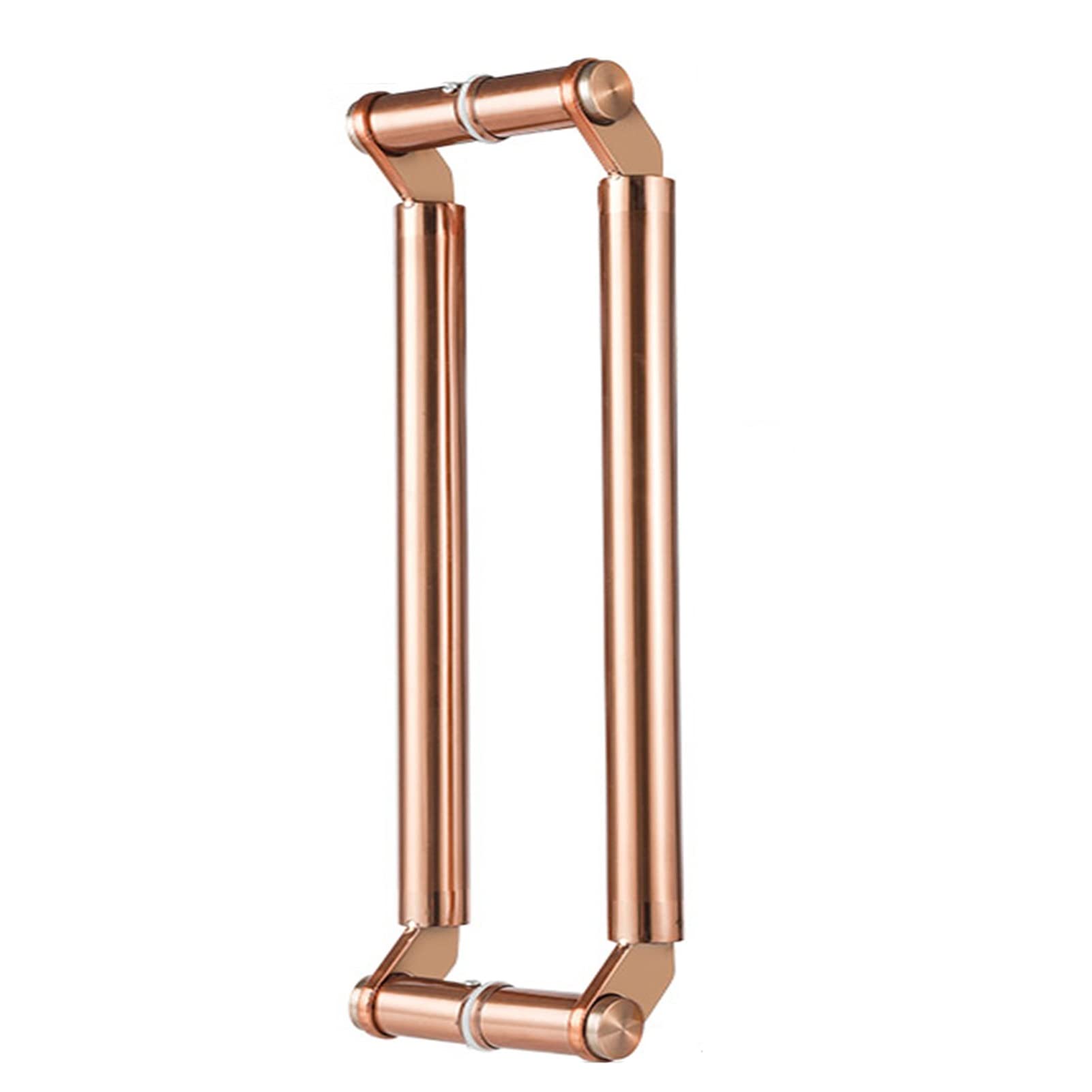 Push-Pull Stainless Door Handle,Round - Shape Double-Sided Ladder Style, for Steel, Aluminum and Glass Doors, Brushed Stainless Steel Finish(Pink,100cm/3.3ft)
