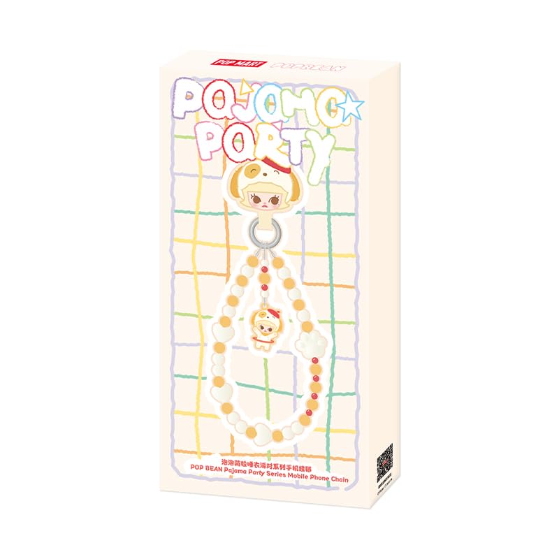 POPMART POPBEAN パジャマパーティーモバイルフォンチェーン POPMART POPBEAN パジャマパーティーモバイルフォンチェーン POP