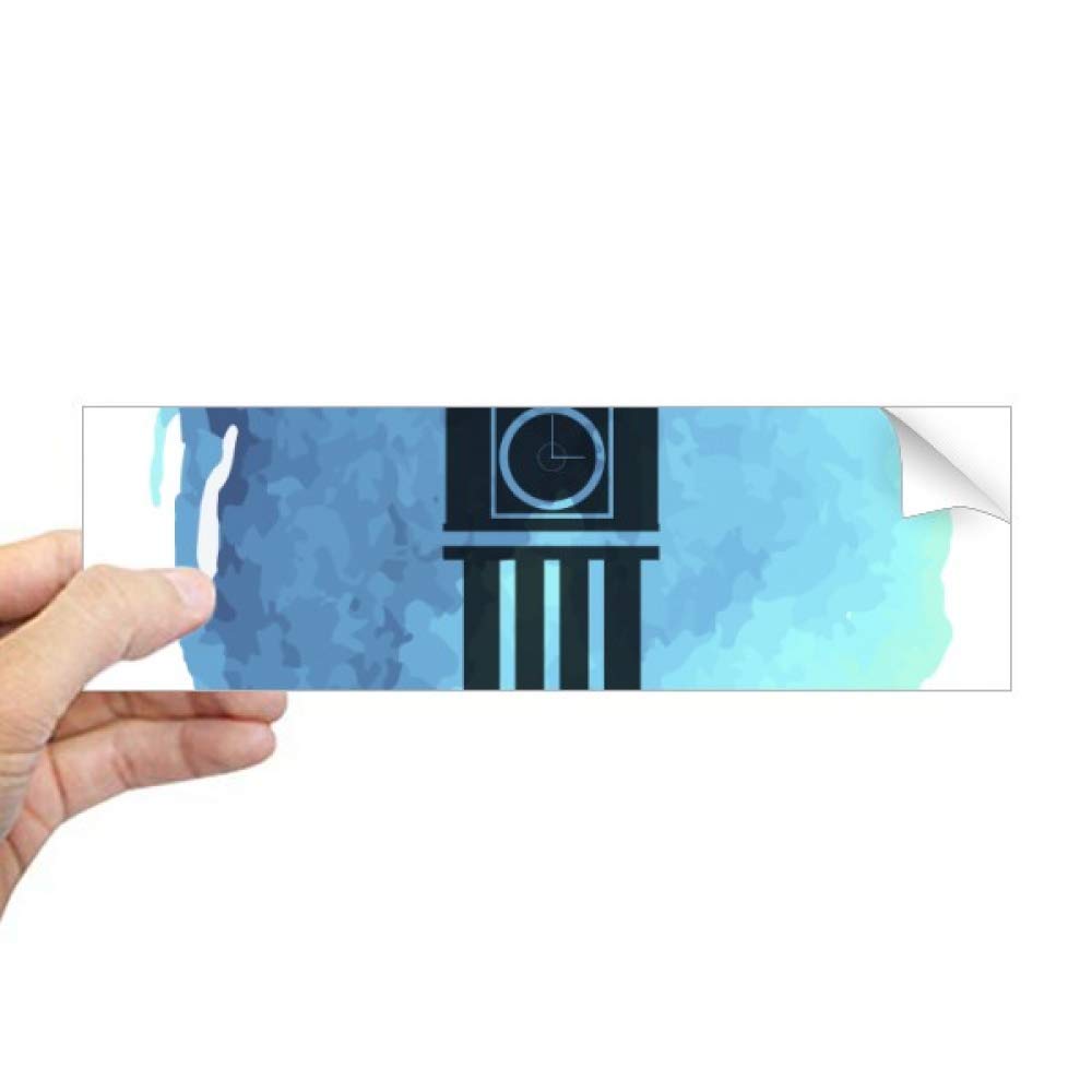 Autocollant Big Ben Londres sticker rectangulaire PC et auto