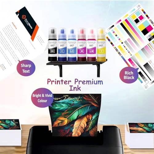 Image of Refill Ink 057 Compatible with Epson L8050, L18050, L8150W Printer (057 Cyan Ink 1 Pcs)
