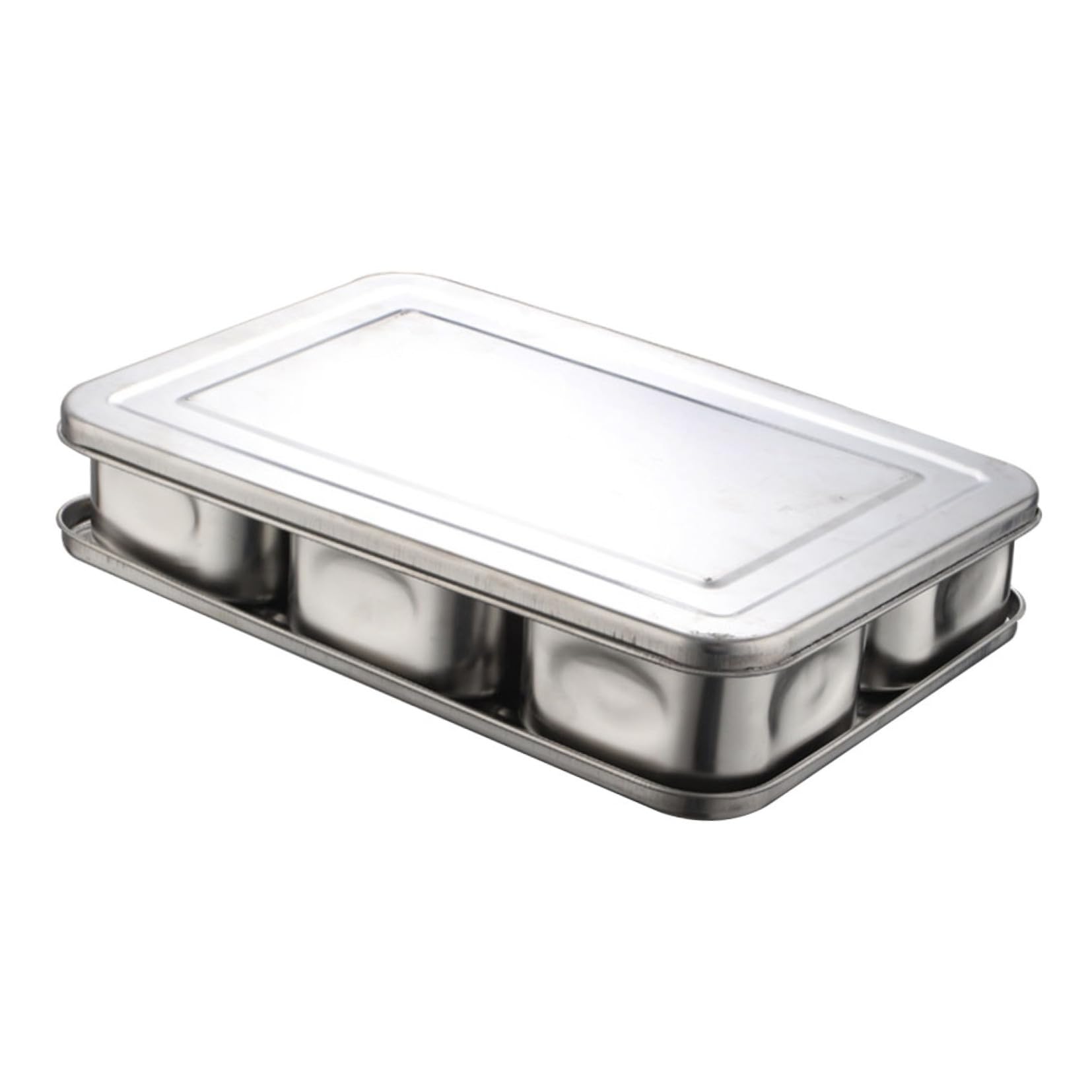 Alipis 1set Contenitori Per Condimenti Inossidabile Organizer Da Cucina Con Scomparti Per Spezie Design Pratico Per Risparmio Di Spazio e Conservazione Delle Erbe Aromatiche