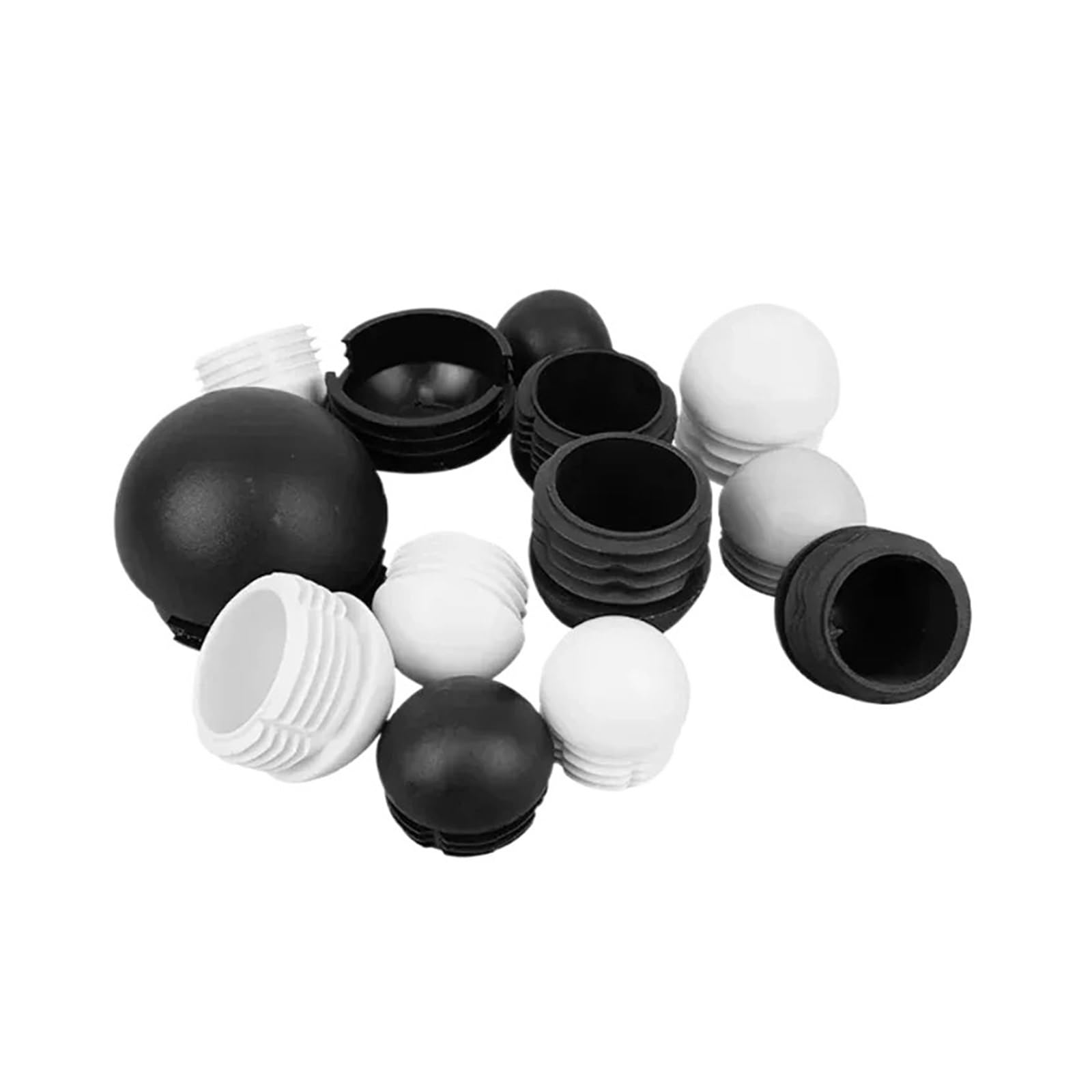 Tapones de tubería de plástico negro de 42mm con efecto amortiguador contra el polvo