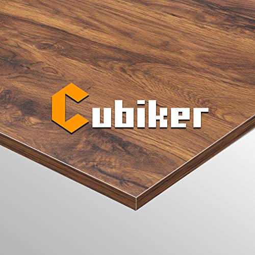 Image of Cubiker Multi-Purpose Height-Adjustable Lapdesk, Study Table, Portable, with Docking for Tablet, Room Work, Ideal for Work from Home, DIY Table, Easy to Assemble (59.1 inch x 47.3, Dark Rustic)