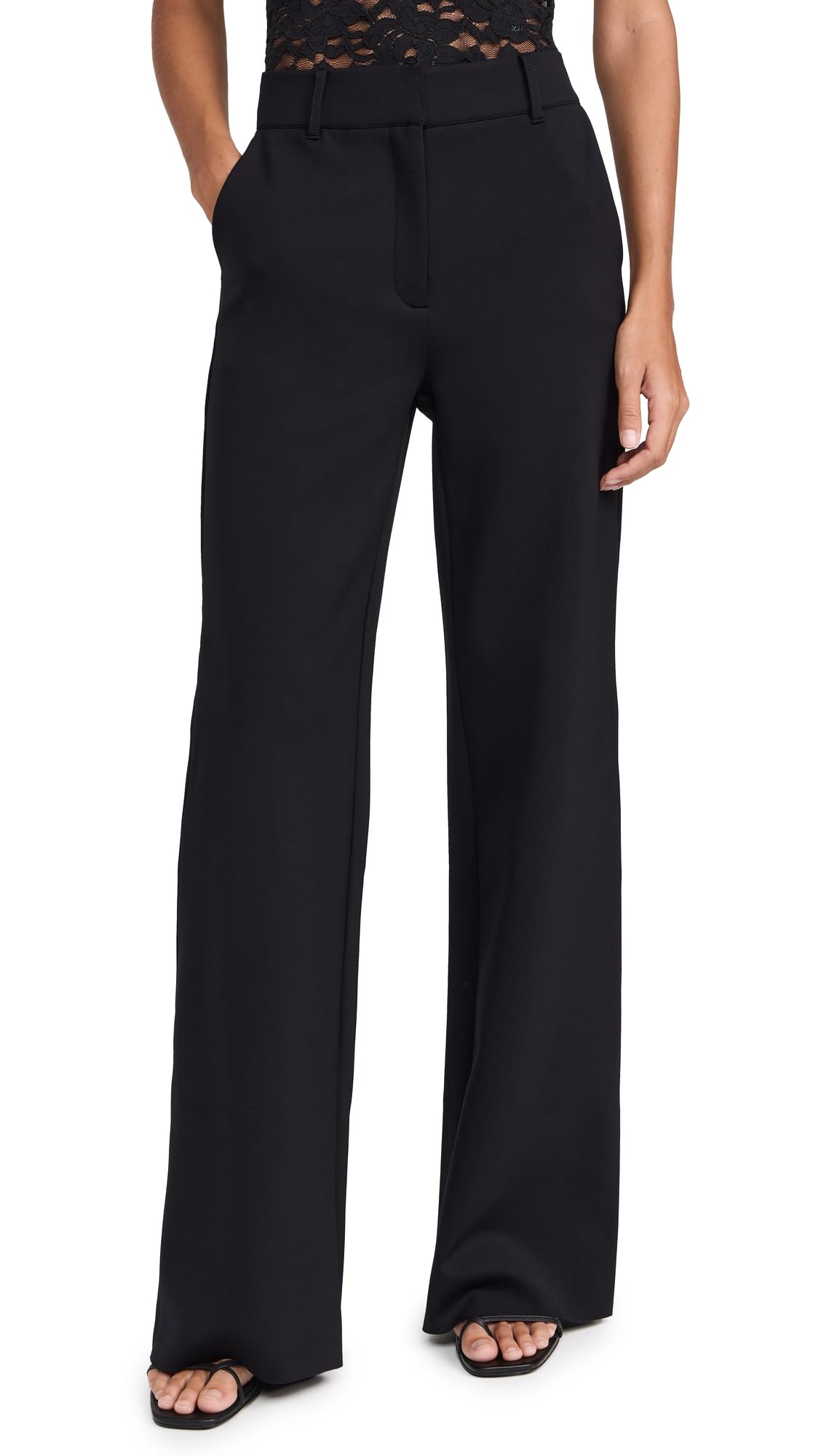 commando Womens Neoprene CEO Wide Leg Trousers