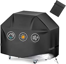 Grill Cover for Big Green Egg Large Starter Kit 2016-2026, Heavy Duty BBQ Grill Covers, Outdoor Barbecue Cover with Wind Resistant Straps, Dust Protection, Durable Patio Storage