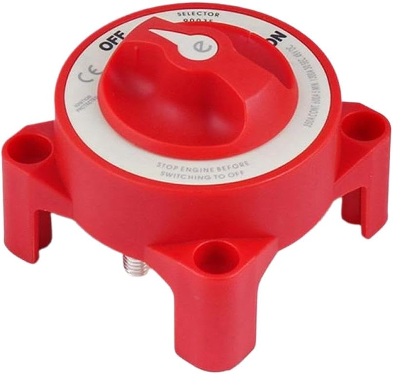 48V 350A Disconnect Switch Isolator Compatible with Car Auto RV Marine Boat Single Selector Cut Off E Series for Standard Electrical Systems