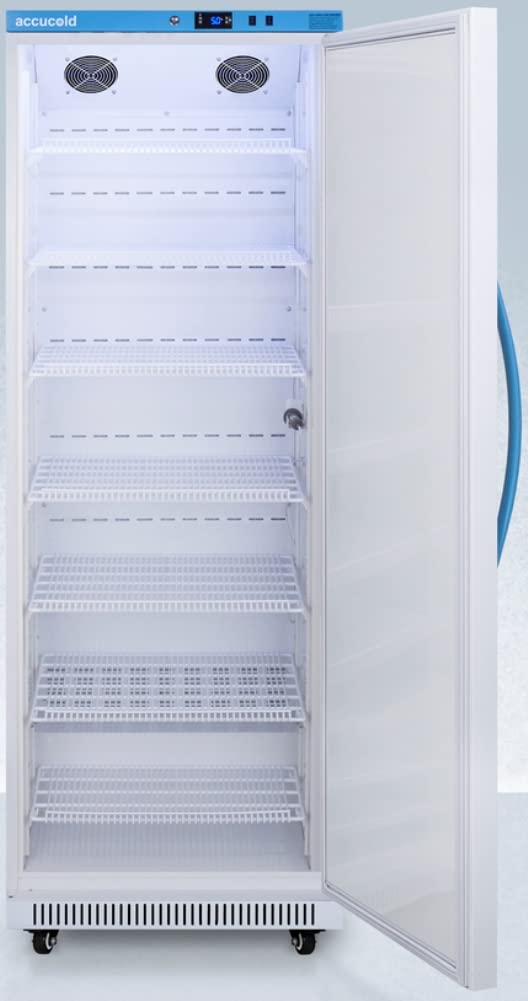 Summit Appliance Ars18pv Performance Series Pharma-Vac 18 Cu.Ft. Upright All-Refrigerator For Vaccine Storage With Silver-Ion Handle, Keyed Lock And Hospital Grade Cord With 'Green Dot' Plug, White on Fridge.com - View 2