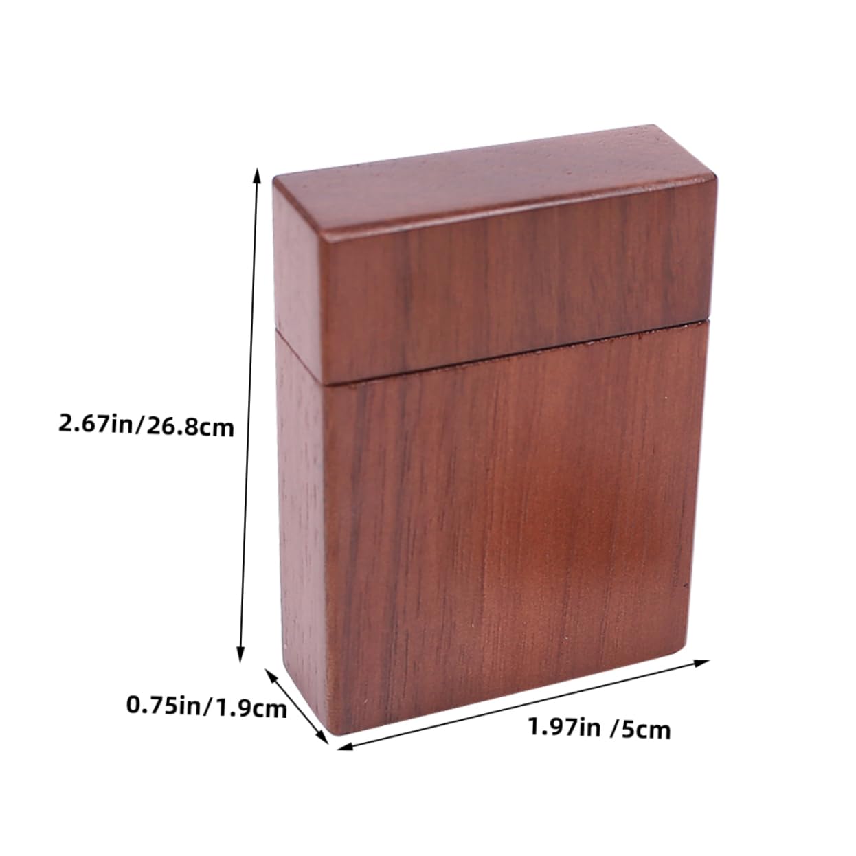 JOINPAYA Guitar Pick Holder Case Walnut Wood Guitar Pick Storage Box Compact Design for Musicians Craftsmanship Sturdy and Portable