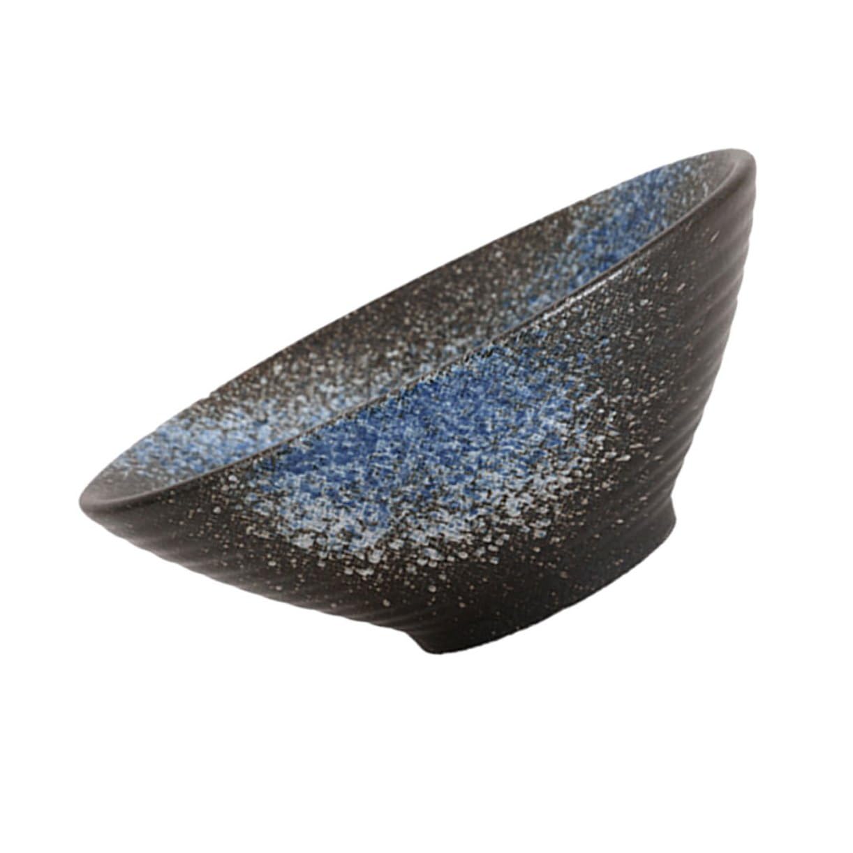 Alipis Bol Japonais Céramique Bleu Glacé Bol à Ramen Polyvalent pour Soupe Nouilles et Salade Vaisselle Maison et Restaurant