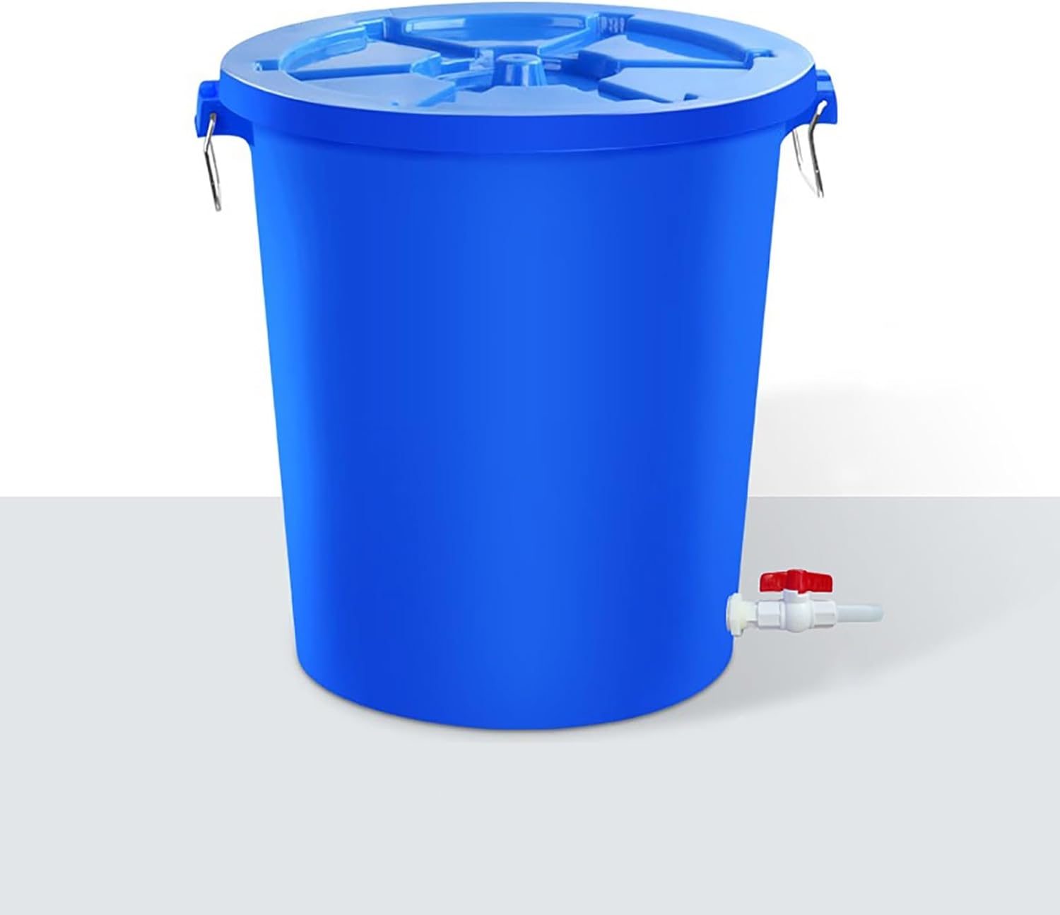 12/17/24/32 Gallon Rain Barrel to Collect Rainwater from Gutter Water Storage Rain Water Collection Barrel Plastic Drum with Lid(Blue,35x47x50cm/14x18.5x20in)