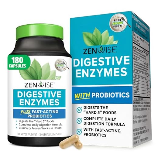 Zenwise Probiotic Digestive Multi Enzymes, Probiotics for Digestive Health, Bloating Relief for Women and Men, Enzymes for Digestion with Prebiotics and Probiotics for Gut Health - 180 Count