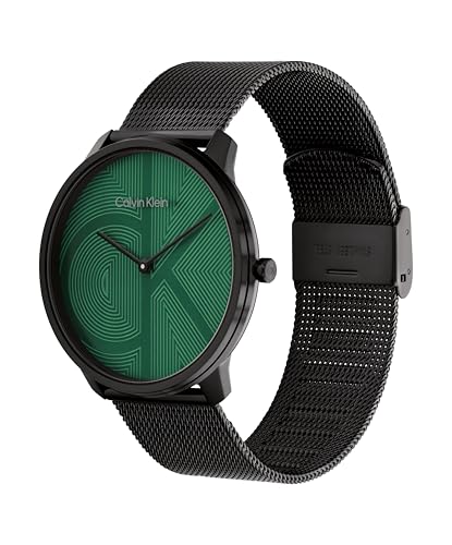 Image of Calvin Klein Women's CK Iconic - 35mm 2H Quartz Watch - Stainless Steel Mesh Bracelet - Water Resistance 30 Meters - Premium Fashion Timepiece for Everyday Style - Gift for Her