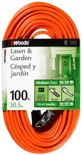 🔥 Woods 0724 16/2 Vinyl SJTW General Purpose Extension Cord, 100-Foot, Orange 🛒 Crazy Deals Woods 0724 16/2 Vinyl SJTW General Purpose Extension Cord, 100-Foot, Orange