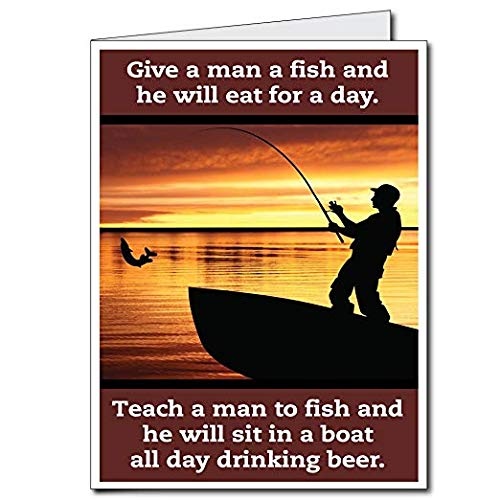 Victorystore Jumbo Greeting Cards: Giant Retirement Card (Fisherman Silhouette), 2 Feet X 3 Feet Card With Envelope #TOP15