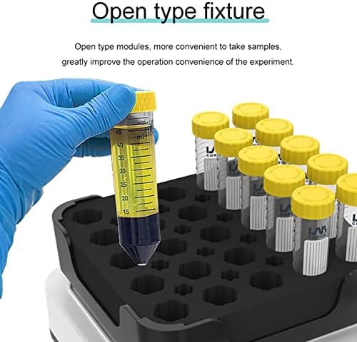 Multi-Sample Vortex Mixer - Laboratory Vortex Shaker, 110-220V, Adjustable Timer 1 Min to 8H, Horizontal Swing, Ideal for Centrifuge Tubes and Scientific Research