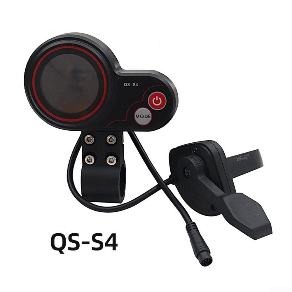 Écran LCD d'accélérateur efficace pour trottinette électrique ZERO89108 avec QS S4 36V6 (instrument + bouton)