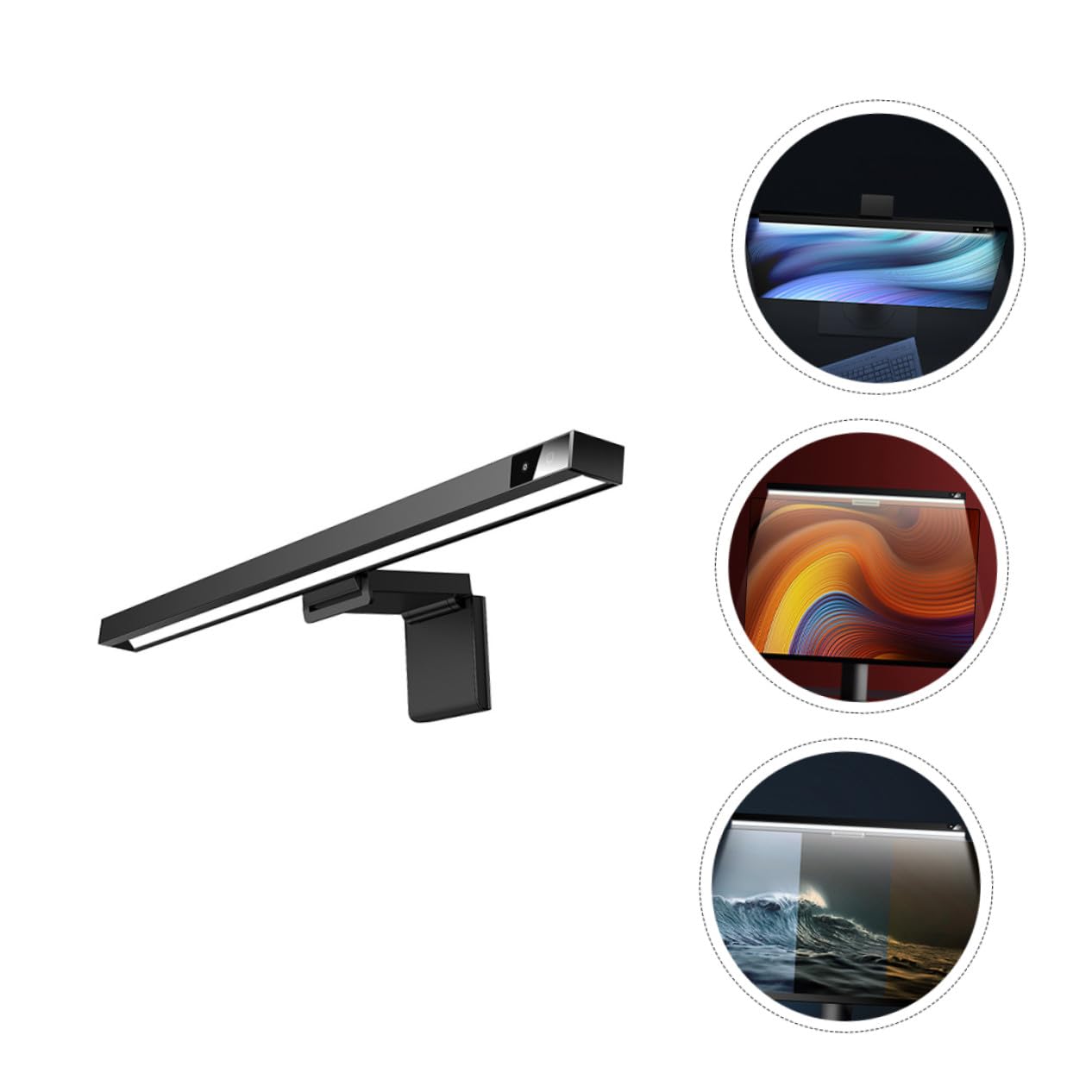 Hemobllo Lámpara LED para Monitor USB Cuidado Visual, Barra de Luz Abs para Oficina y Hogar
