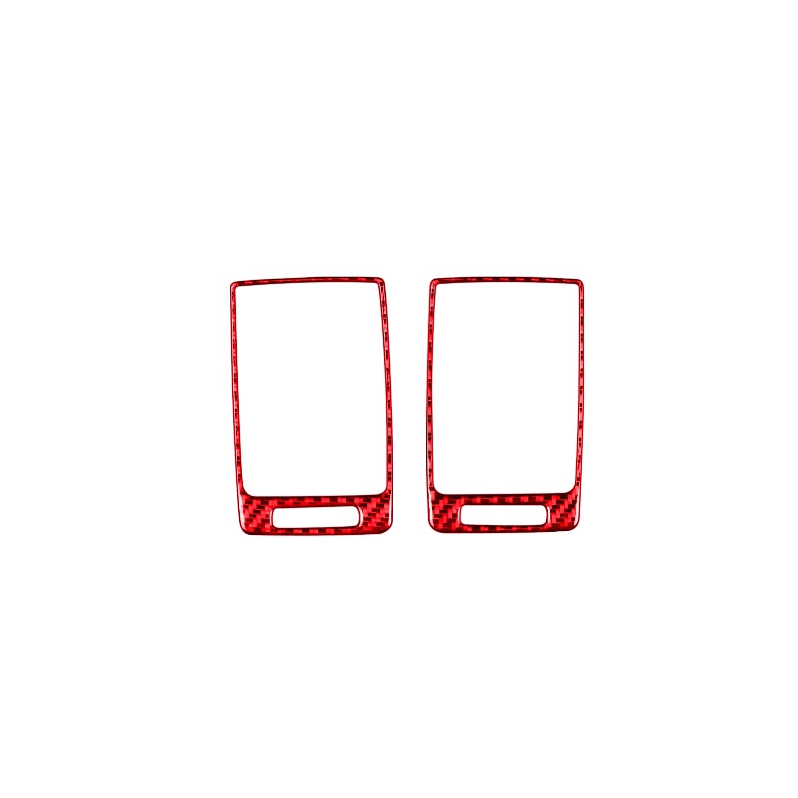 Car Accessories Center Console Side Air Vent Outlet Decoration Sticker Decal Cover Trim for CRV 2007-2011(Rosso)