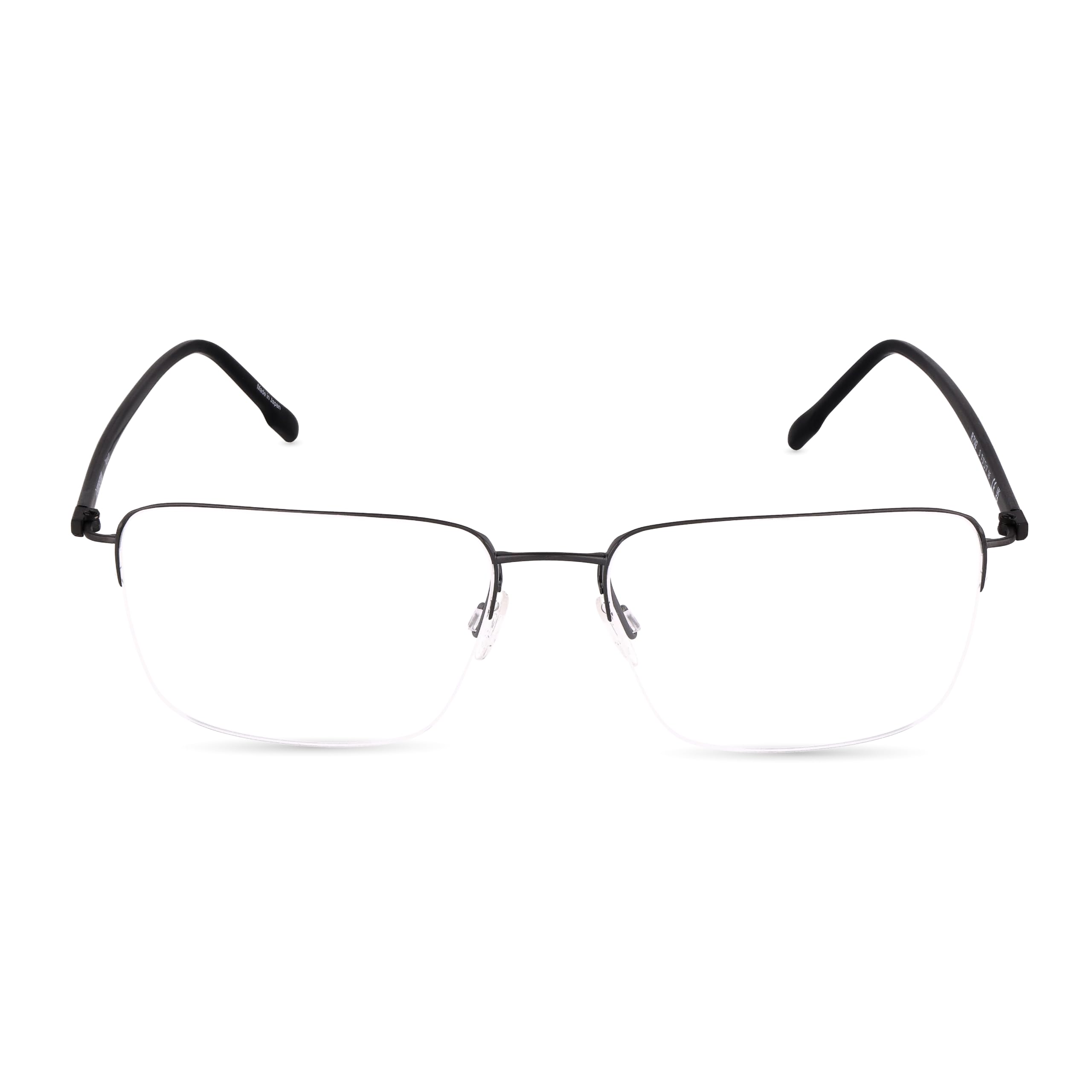 Rodenstock Brille mit Sehstärke für Herren optional mit Sonnenbrillentönung oder Blaulichtfilter, Quadratisch, gefertigt aus Titan (inklusive Brillenetui)