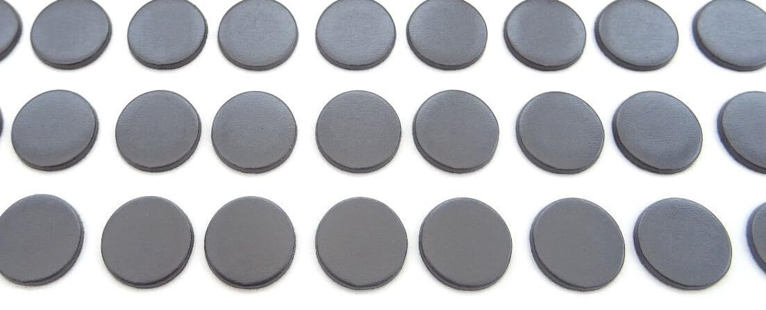 A2bsales Black 30 Pack - Self Adhesive Magnets For Crafts - Magnetic Dots Circles - Approx. 12Mm Wide X 1.5Mm Thick - Please Read Intended Use