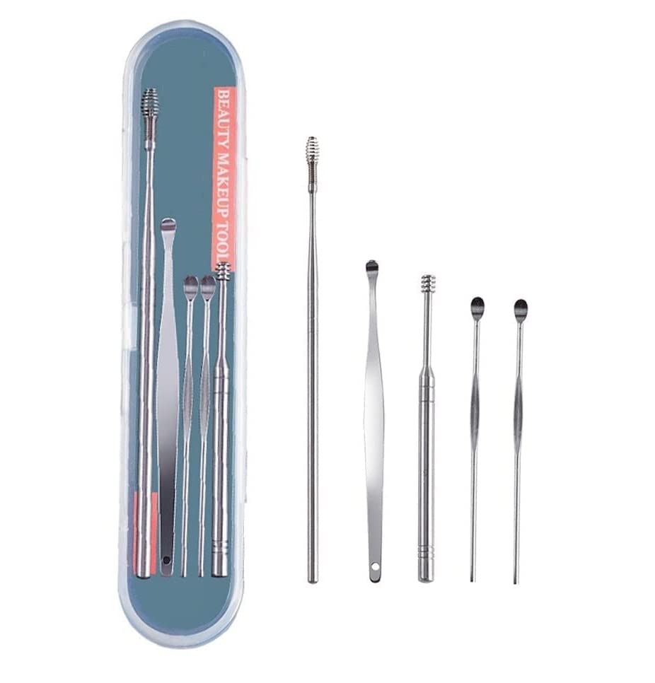 Spotless Ear Wax Cleaner - Resuable Tool Set with Storage Box - Remover Kit with Curette Cleaner and Spring Ear Buds (B0BHSYPQBR) Amazon Price History, Amazon Price Tracker