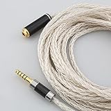 16-Pin OCC versilbertes Kopfhörer-Verlängerungskabel for 2,5 mm, 3,5 mm, 6,5 mm, 4,4 mm Stecker...