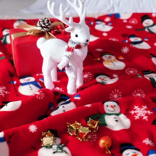 Touchat Sherpa Christmas Throw Blanket