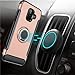 GETE Galaxy A6 2018 Case, 360 Degree Rotating Ring Holder Kickstand Protective Phone Cases Cover for Samsung Galaxy A6 2018 (Rose Gold)