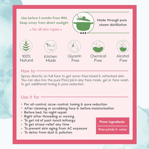 Nat Habit Pure Gulab Flora Jal for Toning & Pore Reduction - Image 7