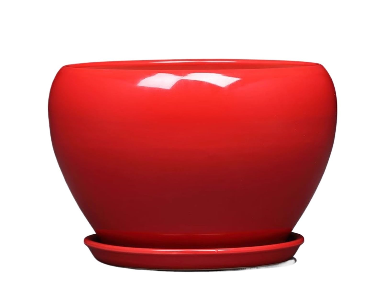 guiling-1986 Pots for Plants With Drainage Holes and Saucer Flower Pots for Indoor Outdoor Houseplants Flower Pot