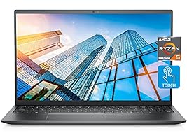 2021 Newest Dell Inspiron 5515 Touch Laptop, 15.6&quot; FHD LED Touchscreen, AMD Ryzen 5 5500U (&gt;i7-1065G7), 16GB RAM, 1TB SSD, Webcam, Backlit Keyboard, Fingerprint Reader, WiFi 6, Win 10 Home