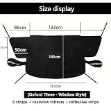 NKCKCX Car Snow Windshield Cover for Genesis GV70 2022 2023 2024 2025, Embedded Magnets, Windshield Protector with Side Mirror Cover, Winter Car Accessories,A-Larger and Thicker
