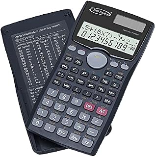 Scientific Calculator with 401 Function, Engineering Calculator,Student Calculator with Double Line LCD Display and Slide-On Protective Hard Case