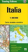 Italy: TCI 1:800K (English and Italian Edition) 8836559948 Book Cover