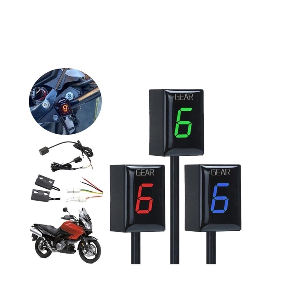 motociclo velocità marcia Indicatore Di Marcia Digitale Universale Per Moto A 6 Velocità Con Display A LED, Leva Del Cambio, Accessori Per, Parti Ricambio