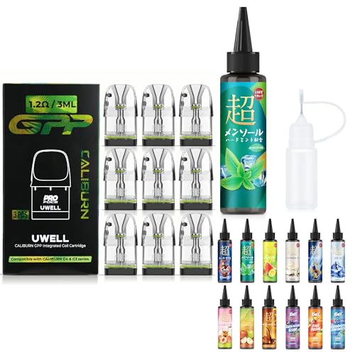 Uwell Caliburn GPP �����pPOD �J�[�g���b�W �T�C�h�t�B�� ���L�b�h������ �d�q�^�o�R ���[�E�F�� �J���o�[�� G5/G4/G3�Ή� �e��3ml VAPE �j�R�`���Ȃ� 3����x3�Z�b�g�i1.2���j�i�I�ׂ郊�L�b�h1�{+�j�[�h���{�g
