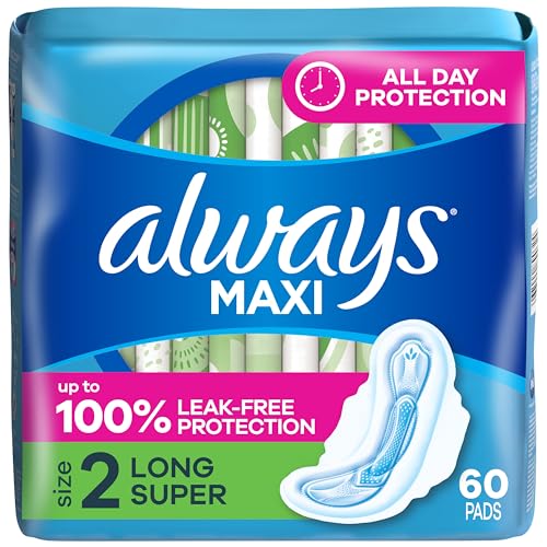 Always Maxi Feminine Pads with Wings for Women...